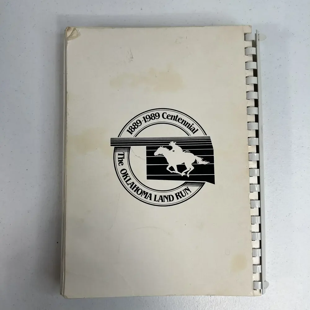Vintage Sooner Prairie Receipts 1889-1989 Oklahoma Cookbook Softcover‎ History